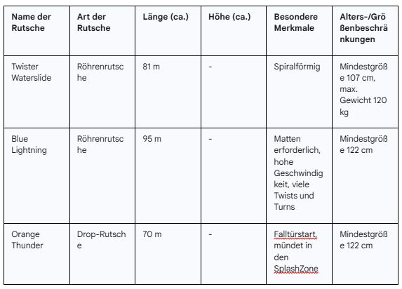 Wasserrutschen auf der Carnival Mardi Gras
